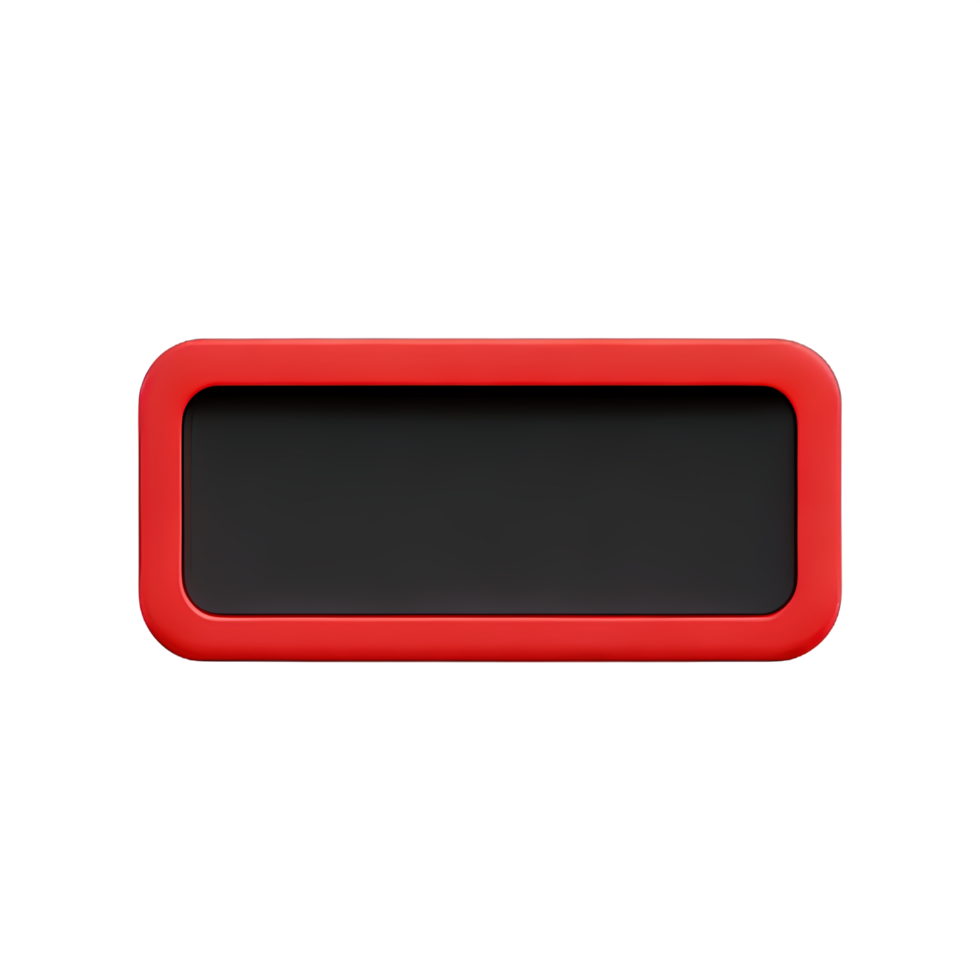 rectangle Button 3d element png
