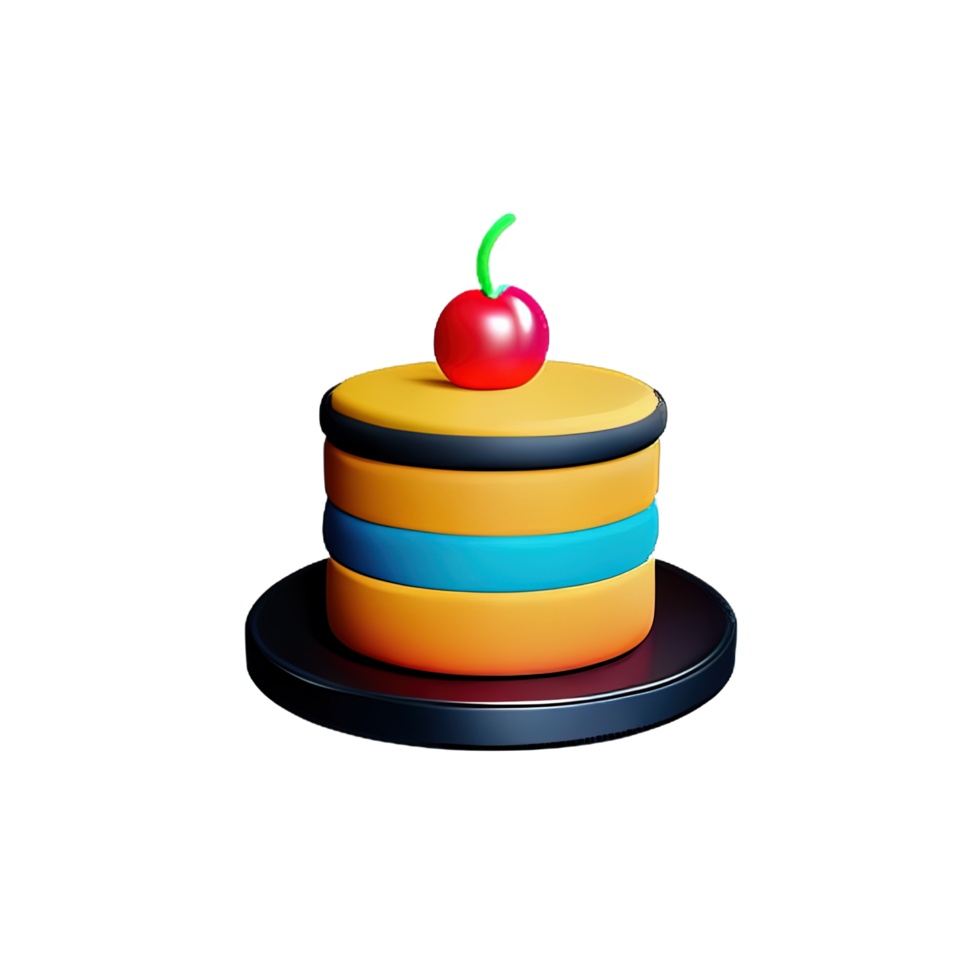 Cake 3D element png