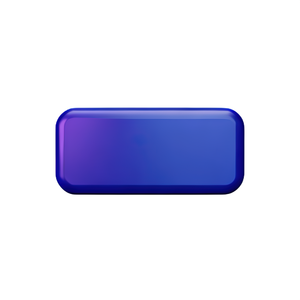 rectangle Button 3d element png