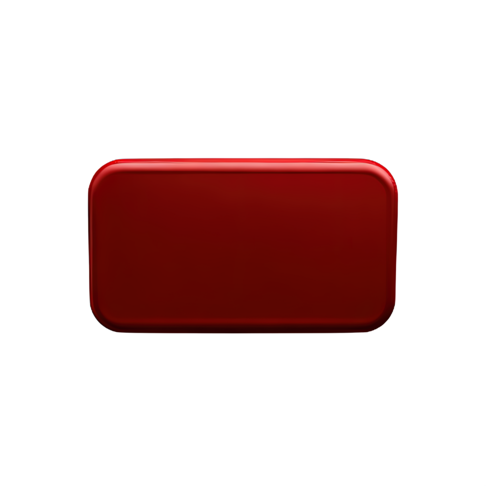 rectangle Button 3d element png