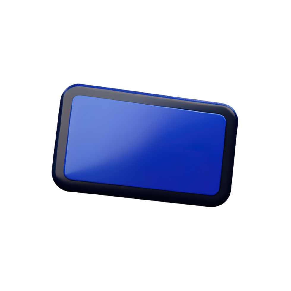 rectangle Button 3d element png