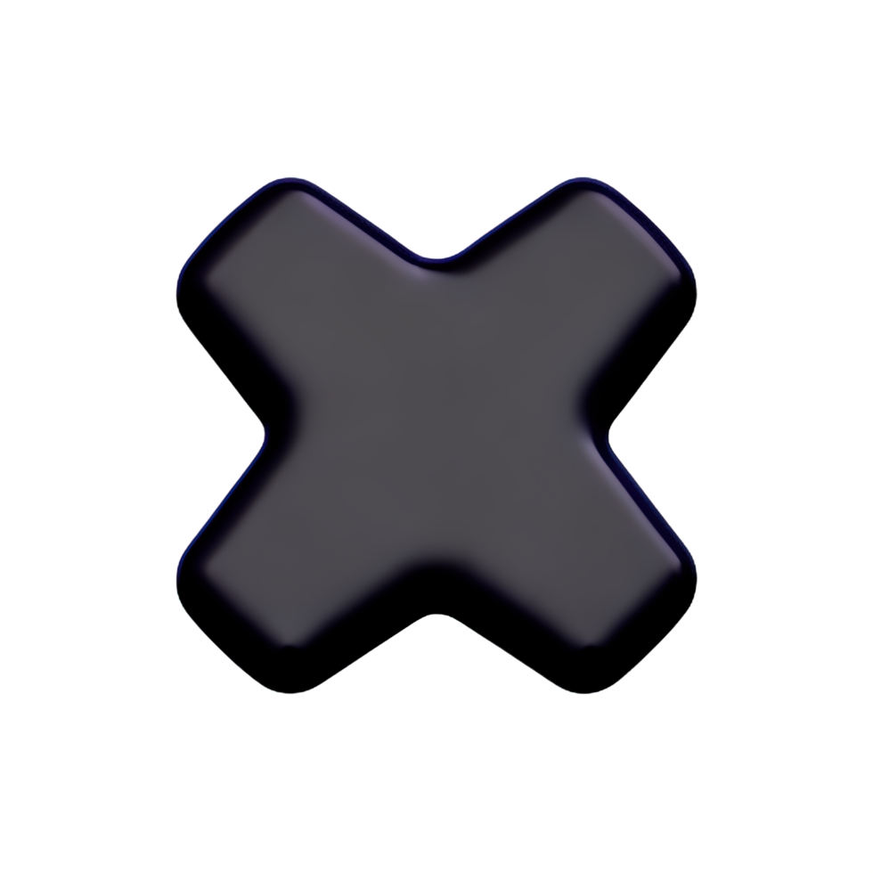 3d icon cross mark png
