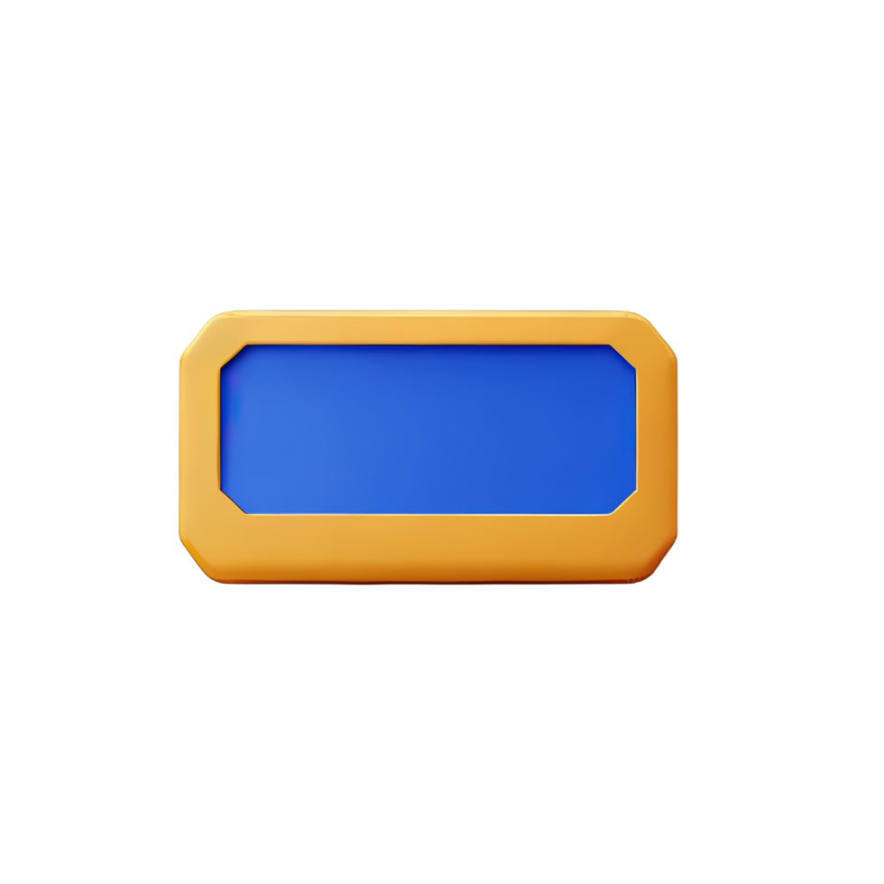 rectangle Button 3d element png