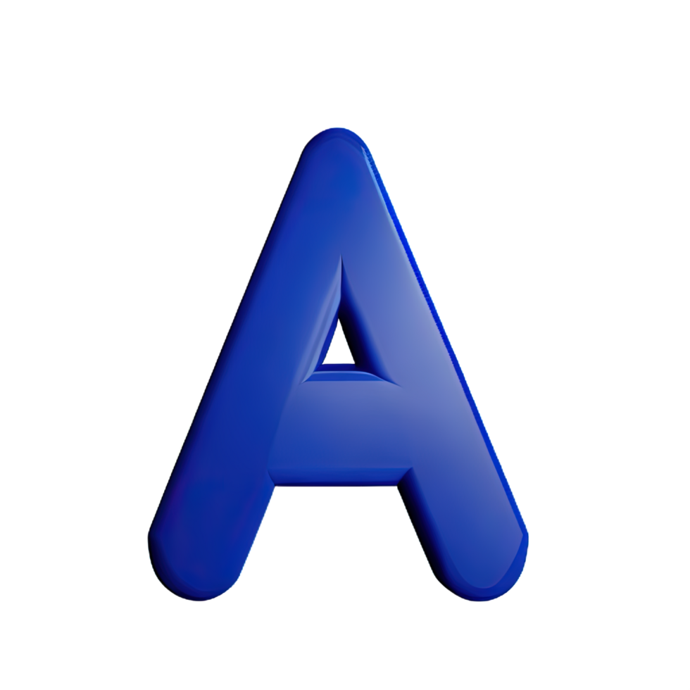 3D Letter A png