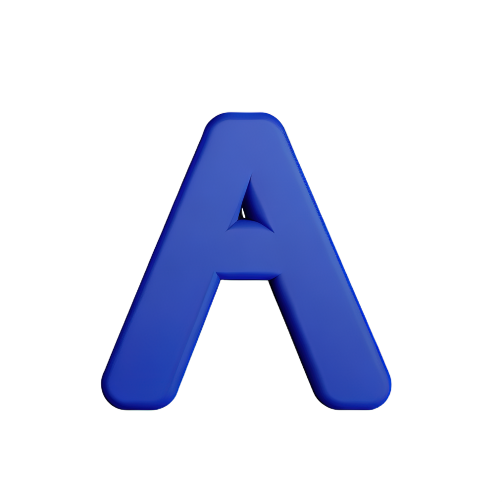 3D Letter A png