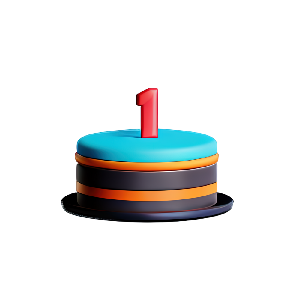 Cake 3D element png