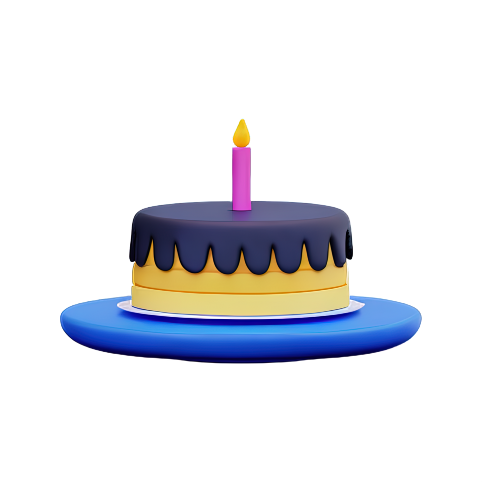 Cake 3D element png