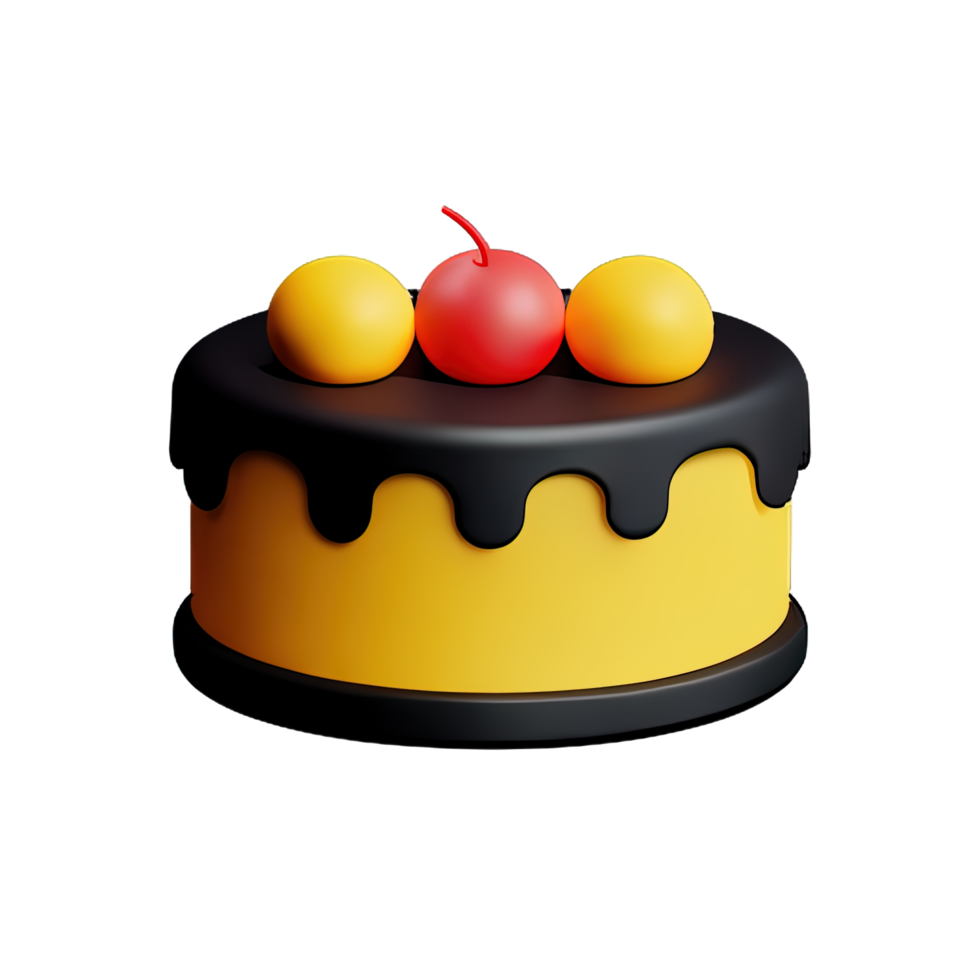 Cake 3D element png