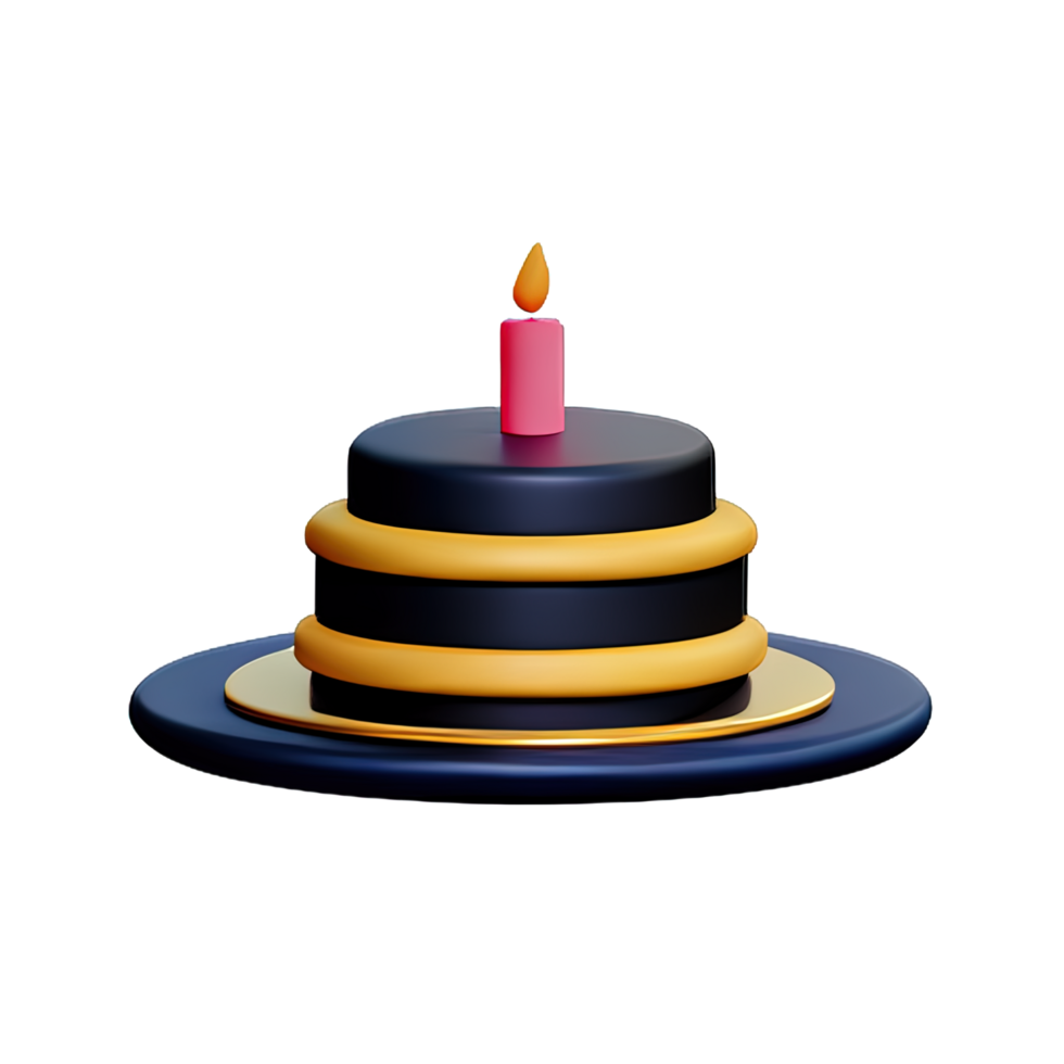 Cake 3D element png