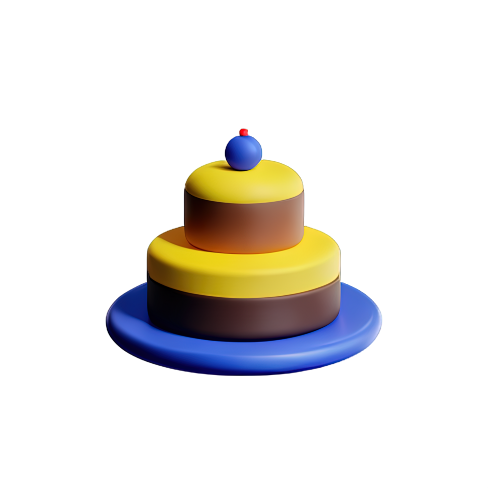 gâteau 3d élément png