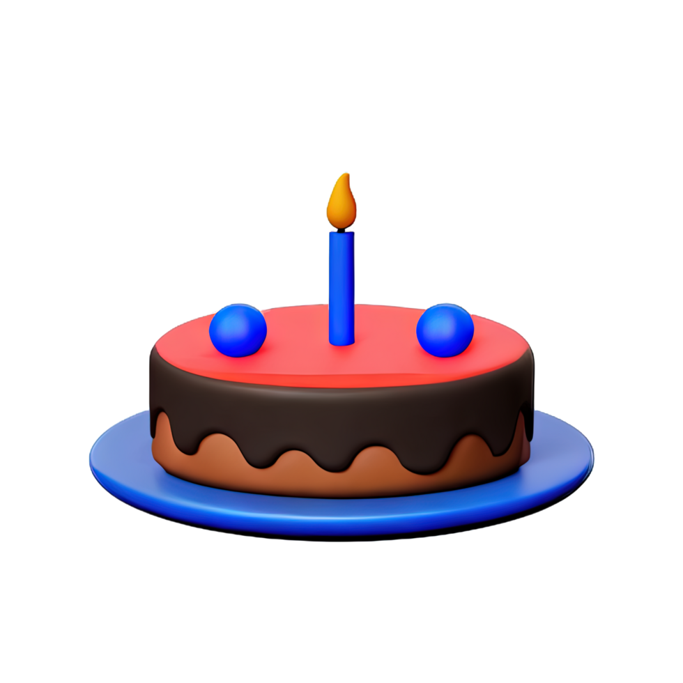 Cake 3D element png