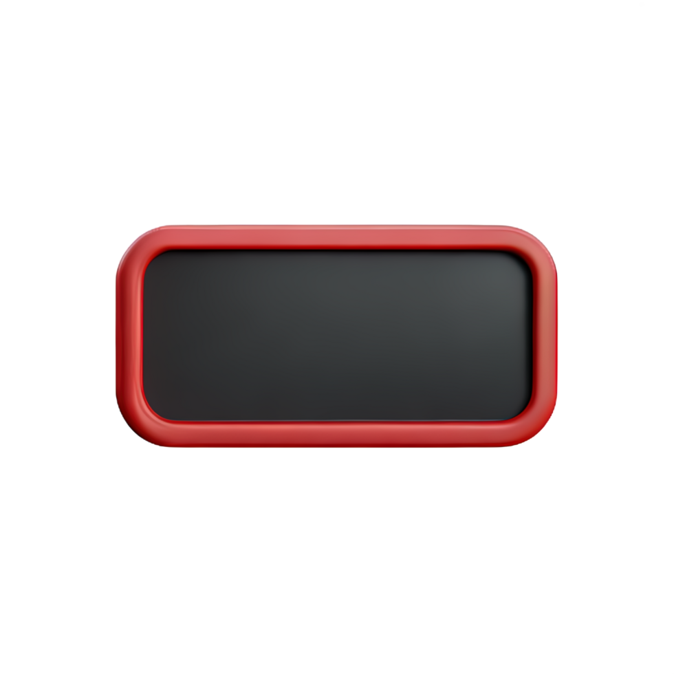 rectangle Button 3d element png