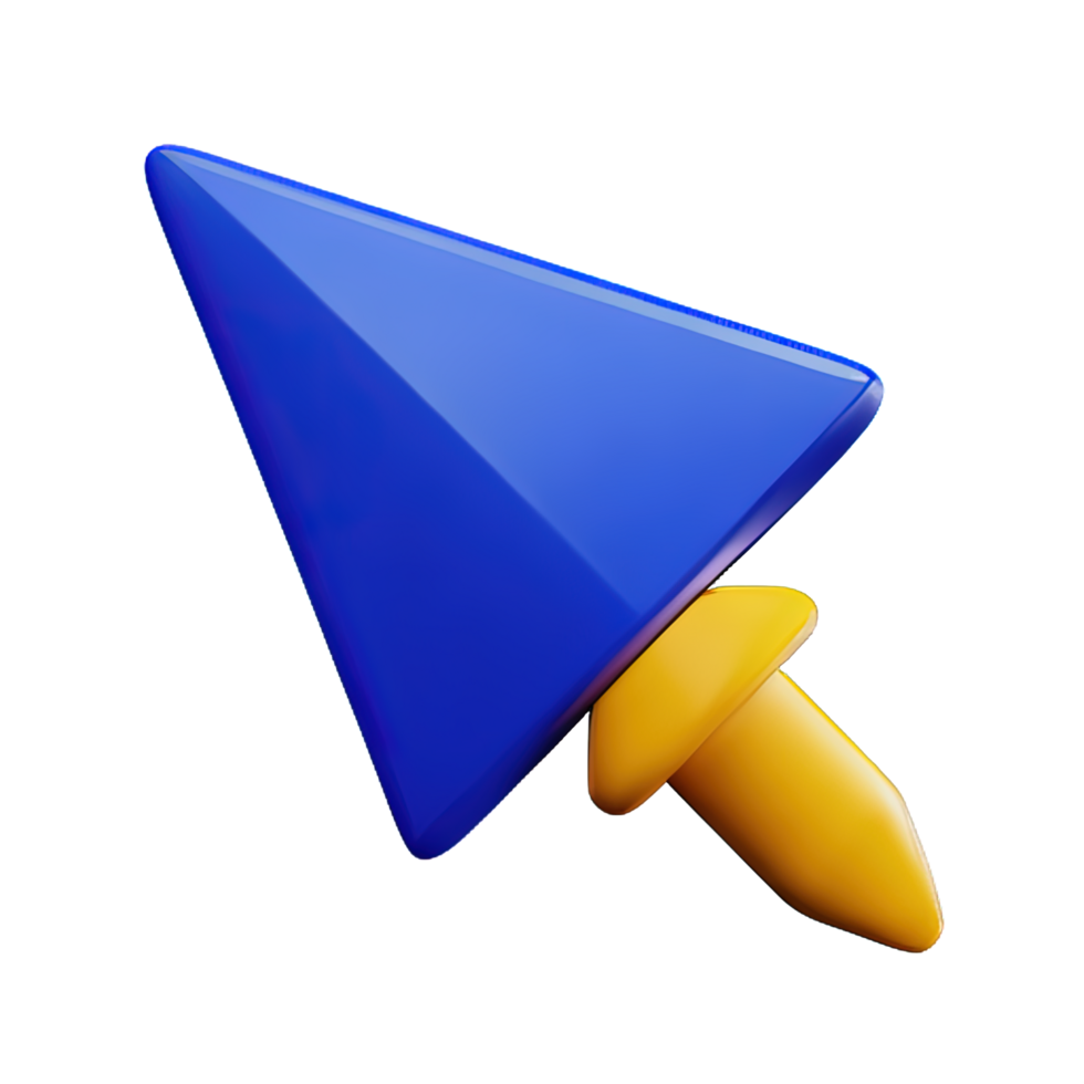 Cursor 3d element png