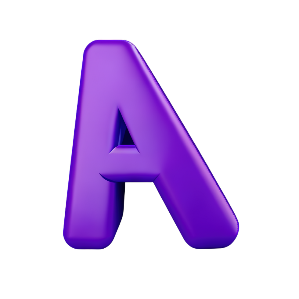 3D Letter A png