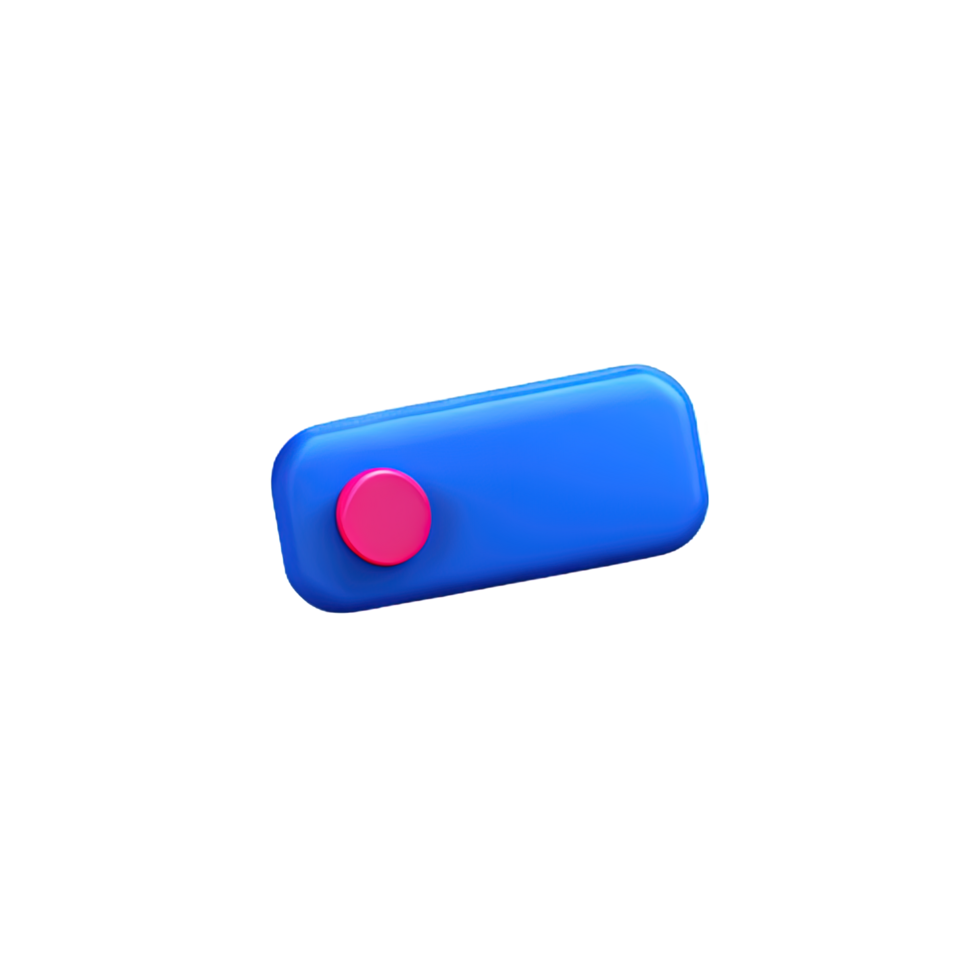 rectangle Button 3d element png