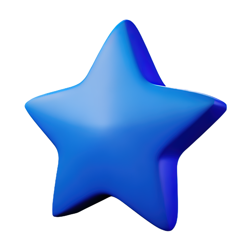 3D Floating Element Star Icon png