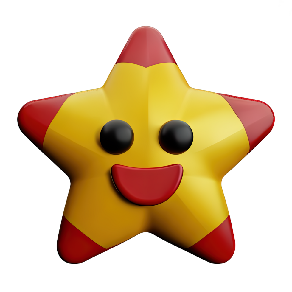 3D Floating Element Star Icon png