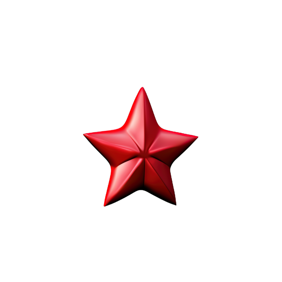 3D Floating Element Star Icon png
