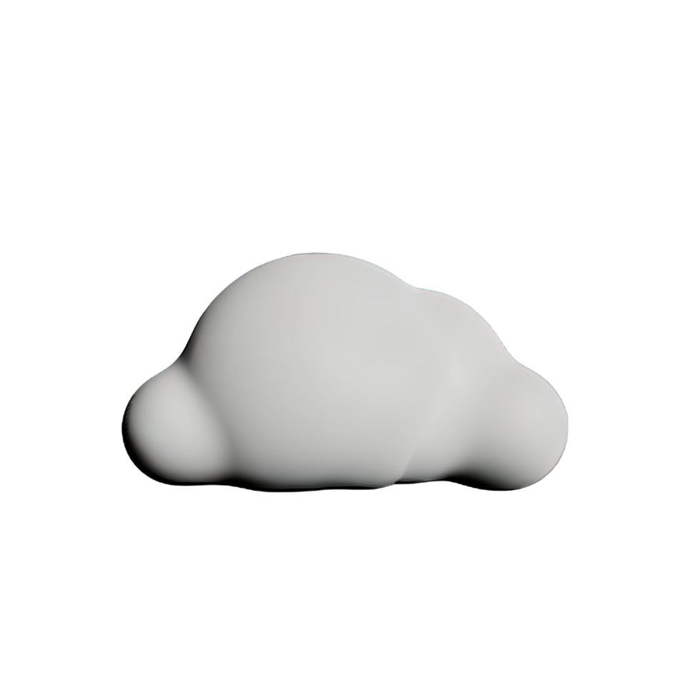 Cloud 3D Element png