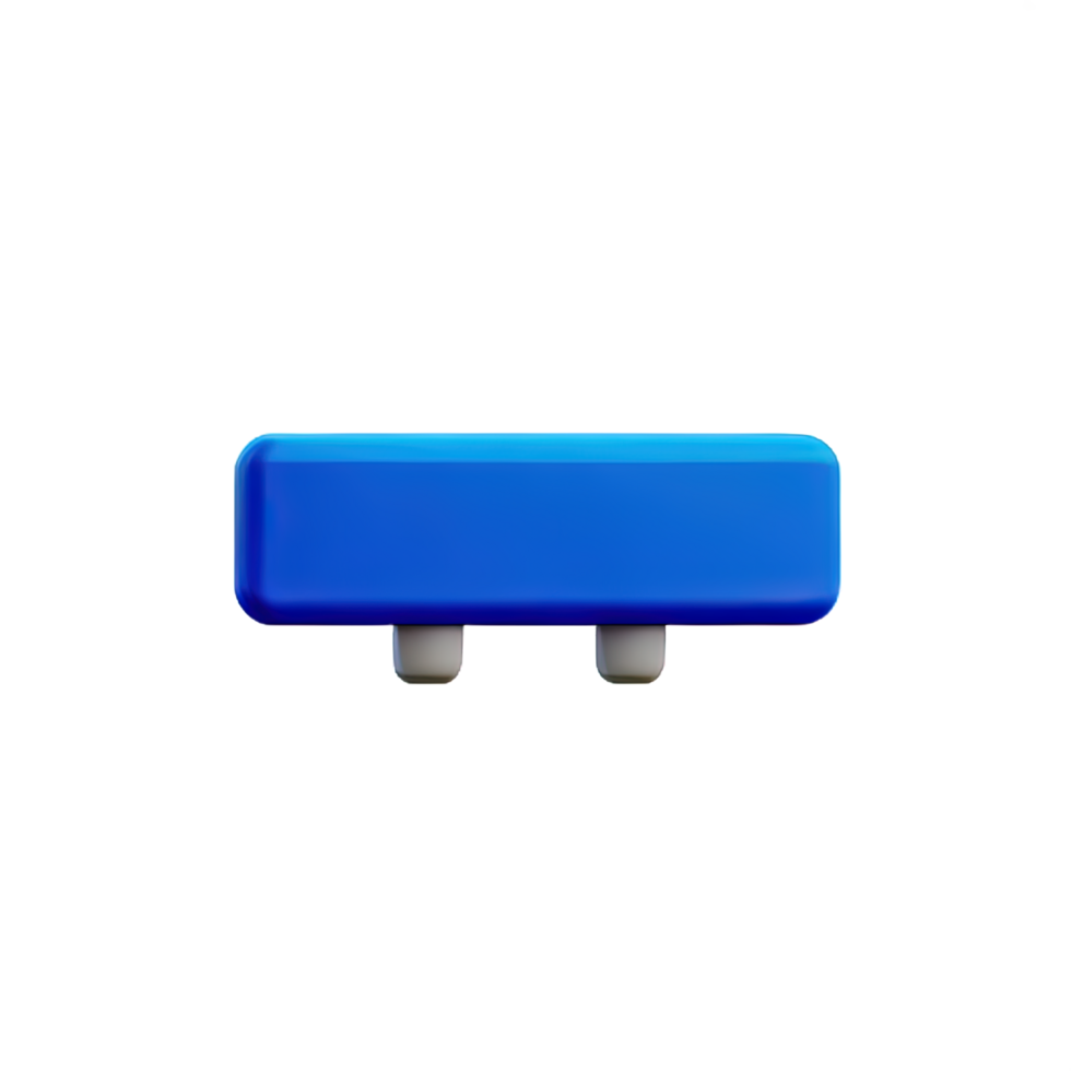 rectangle Button 3d element png