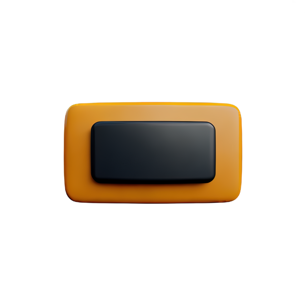 rectangle Button 3d element png
