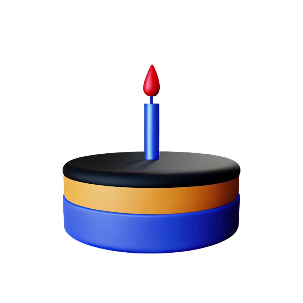 Cake 3D element png