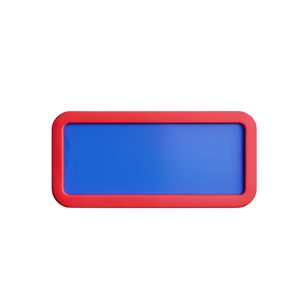 rectangle Button 3d element png