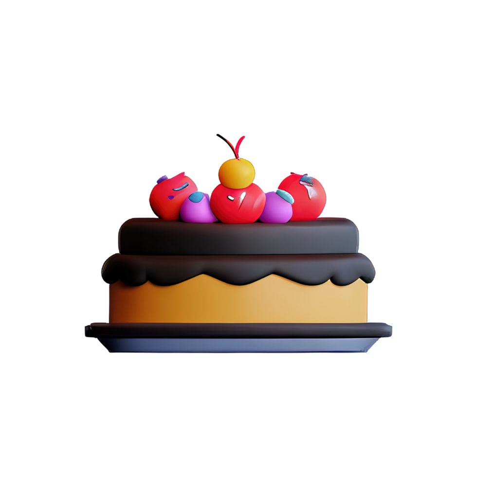 Cake 3D element png