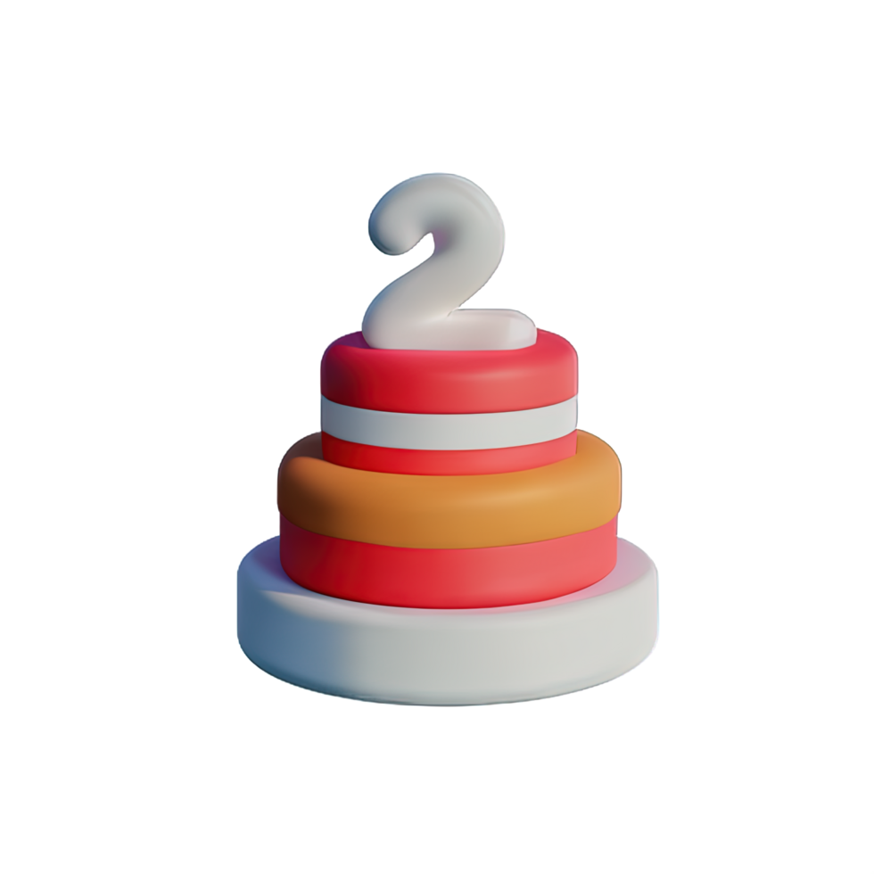Cake 3D element png