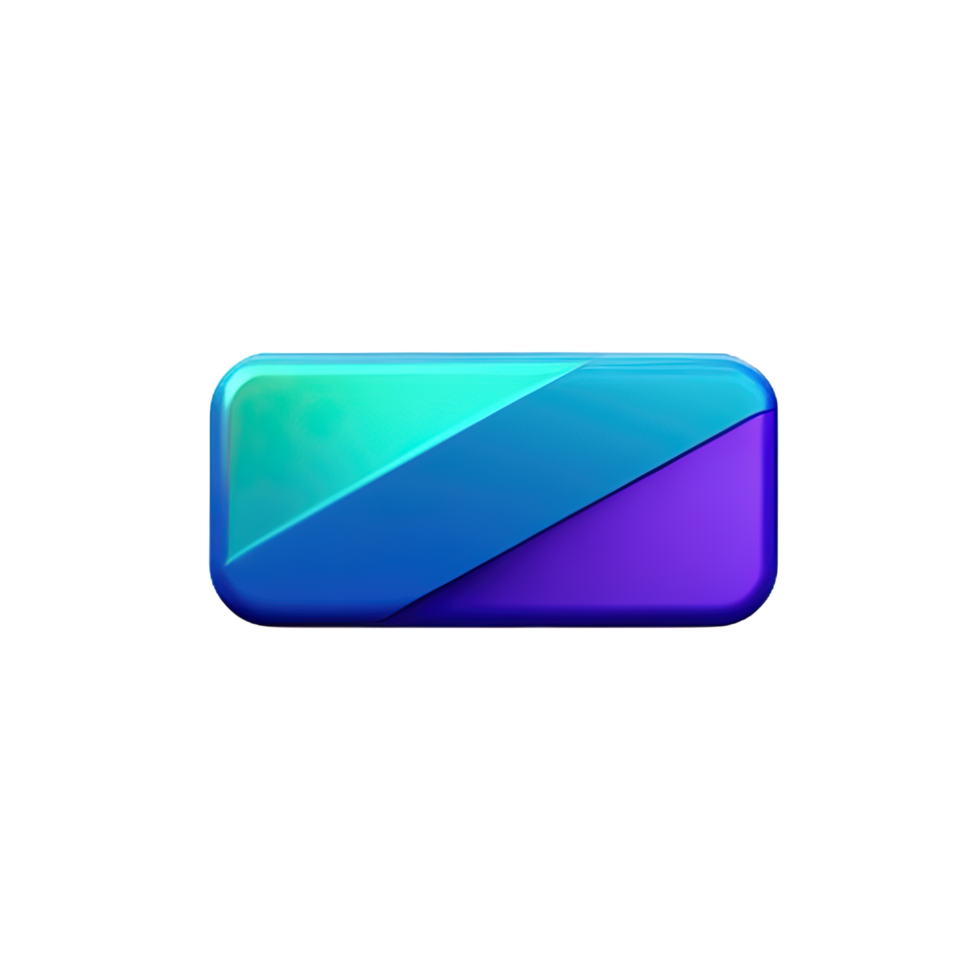 rectangle Button 3d element png