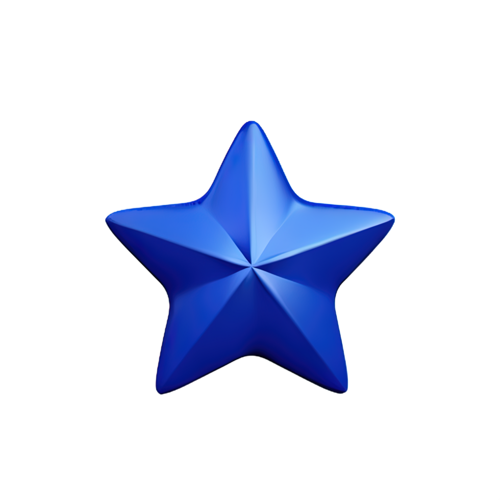 3d schwebend Element Star Symbol png