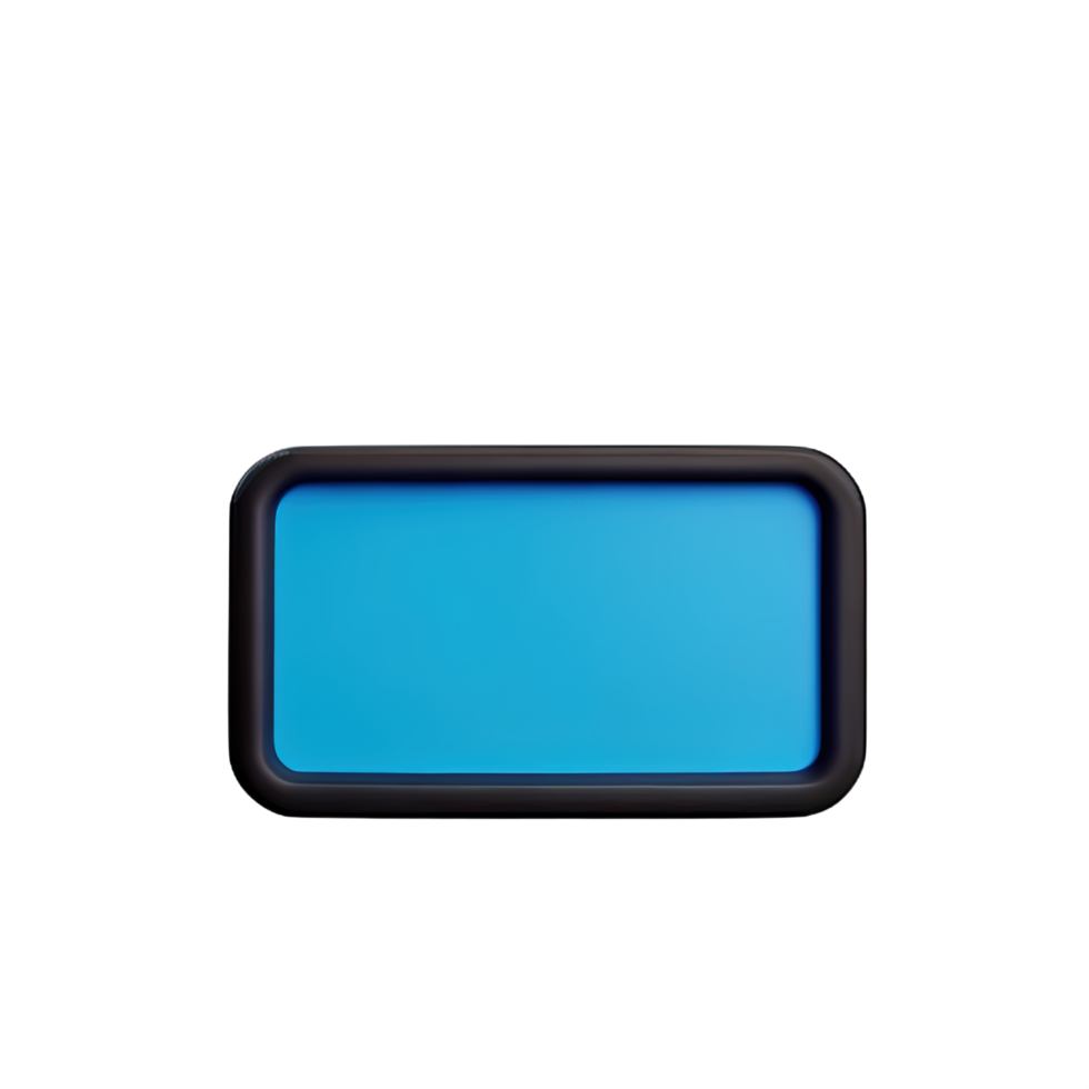 rectangle Button 3d element png