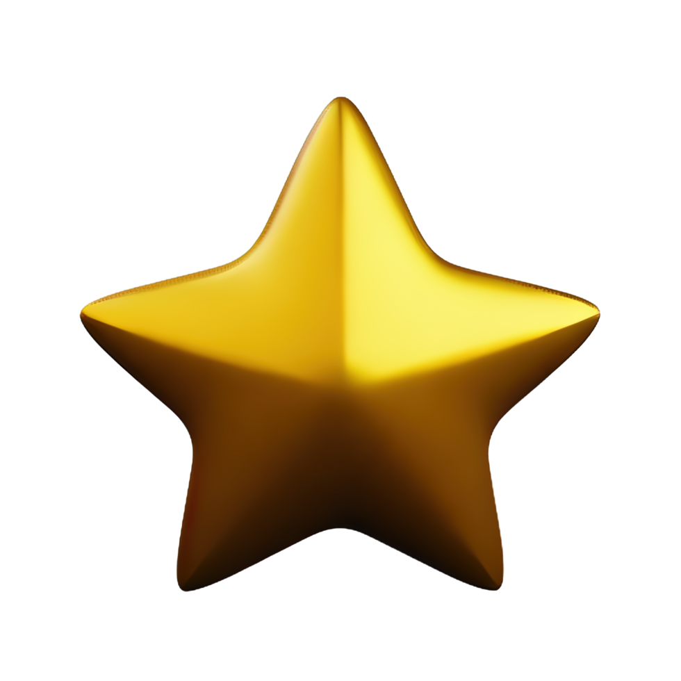 3D Floating Element Star Icon png