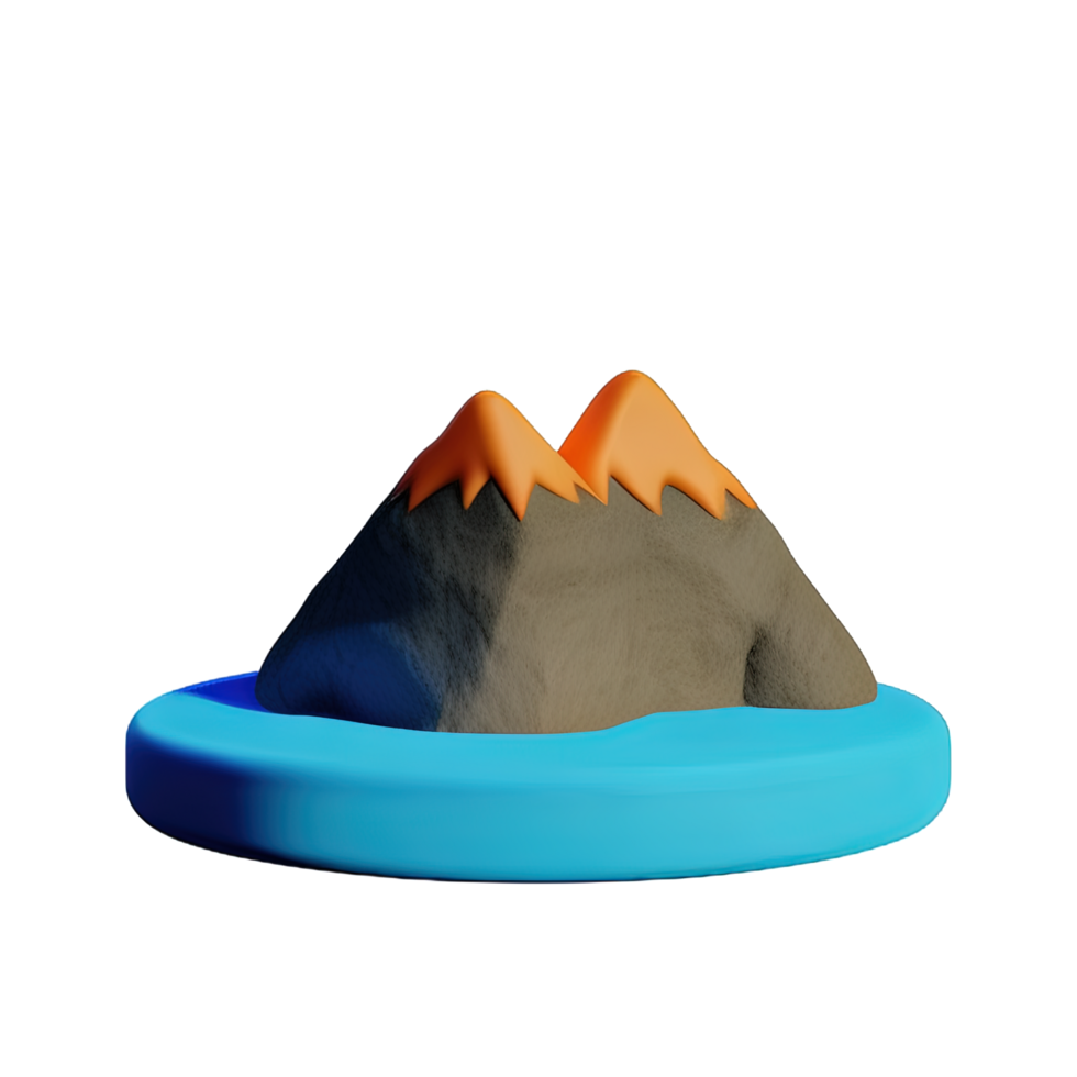 Berg 3d Illustration png