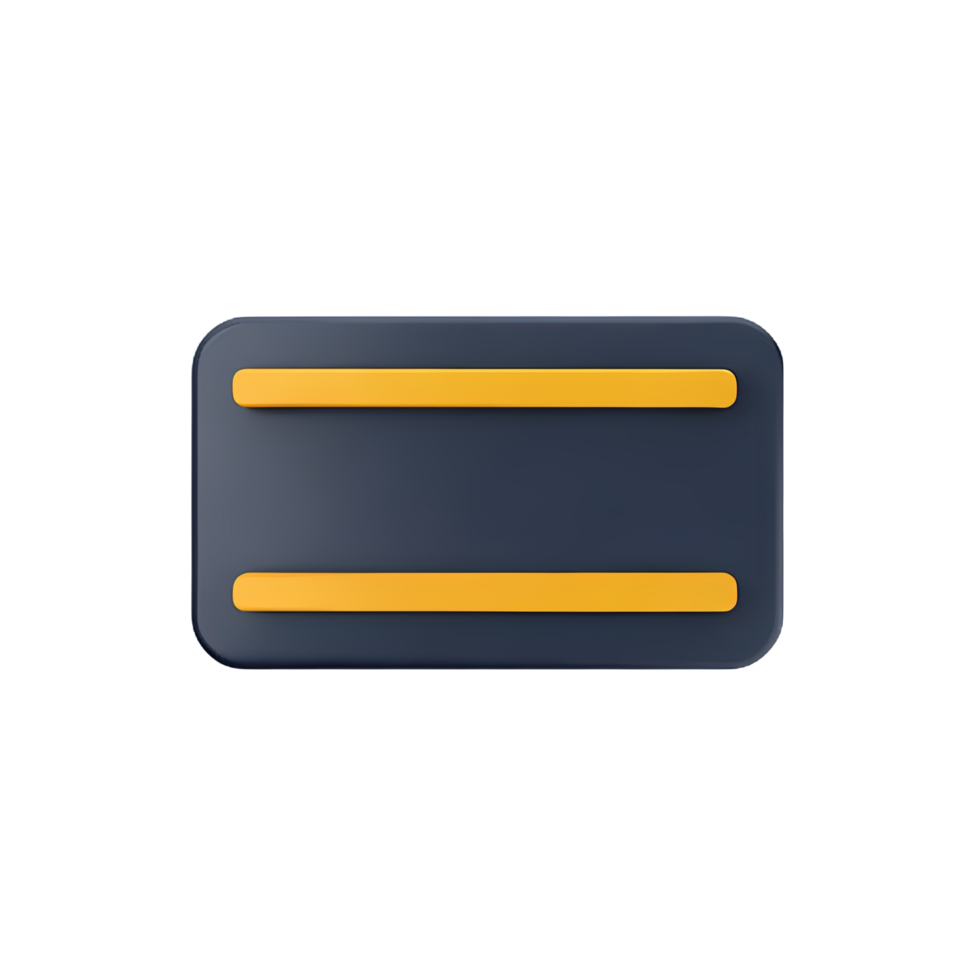 rectangle Button 3d element png