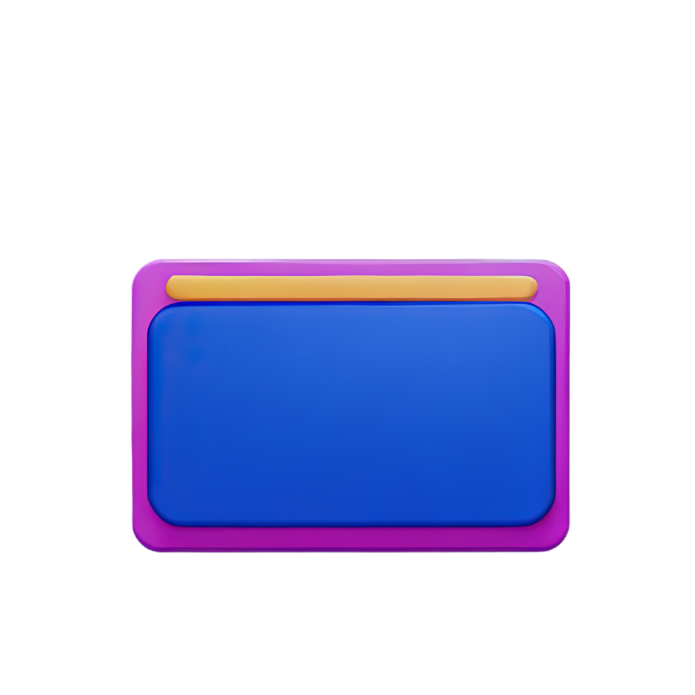 rectangle Button 3d element png