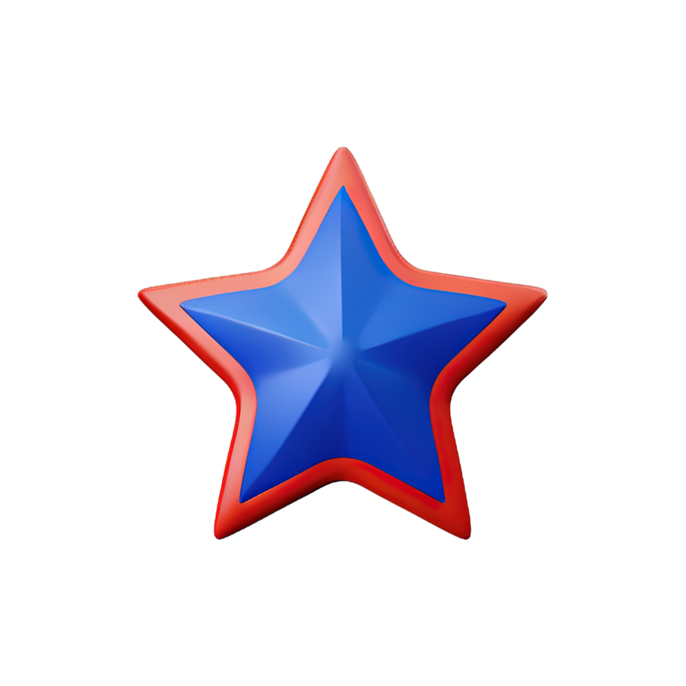 3D Floating Element Star Icon png