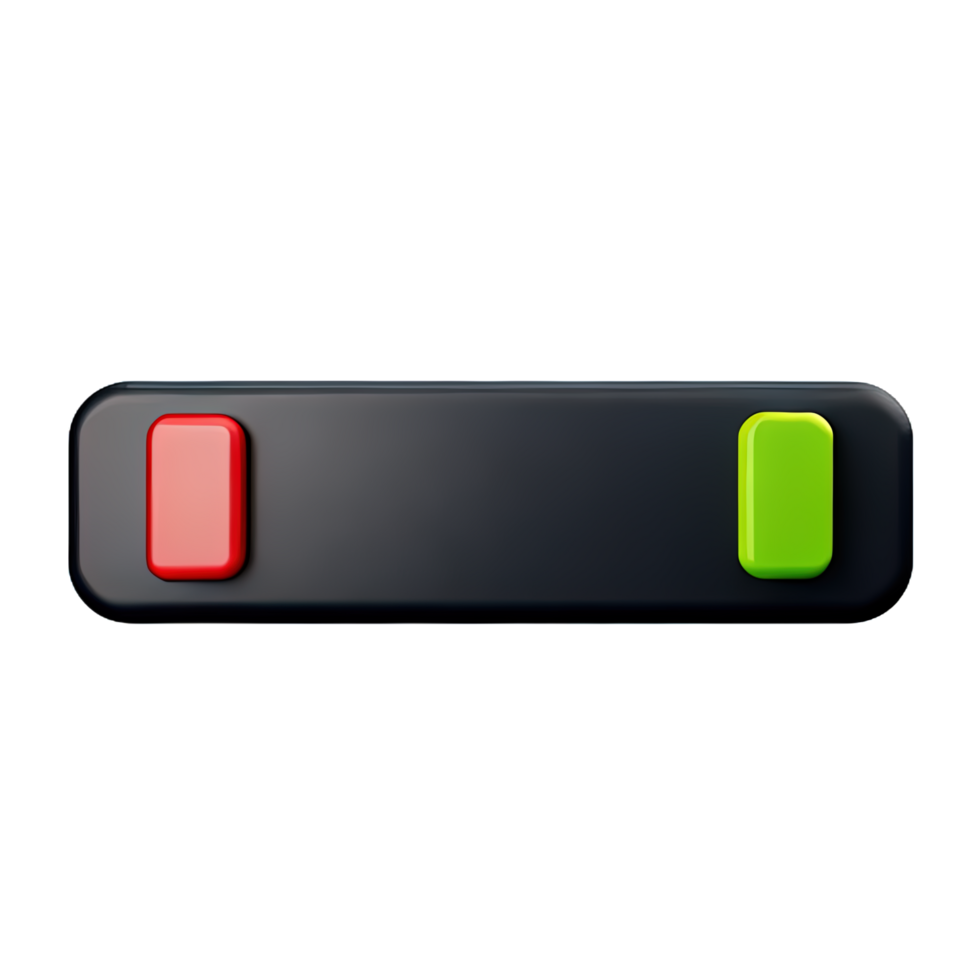 rectangle Button 3d element png