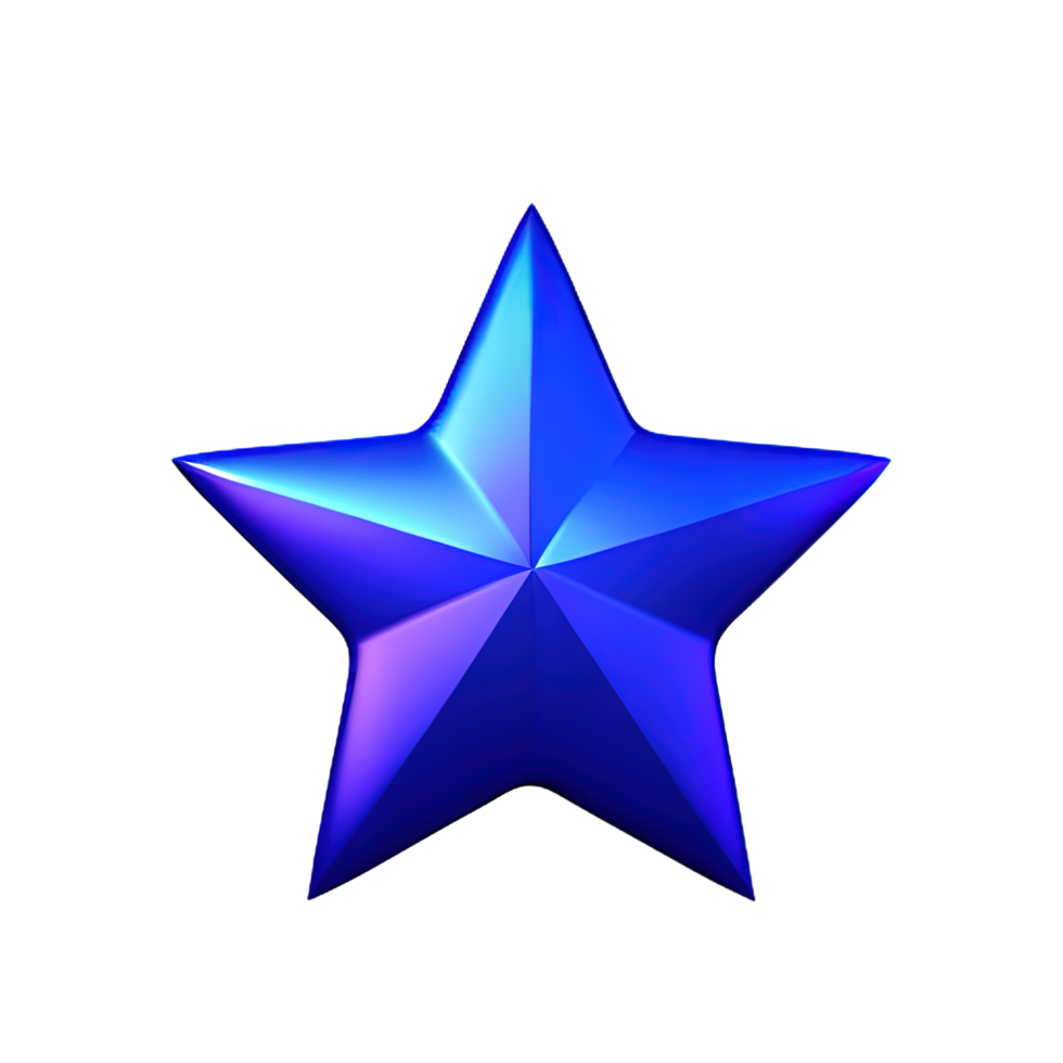 3D Floating Element Star Icon png