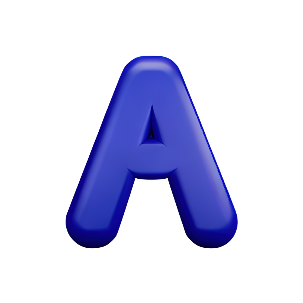 3D Letter A png