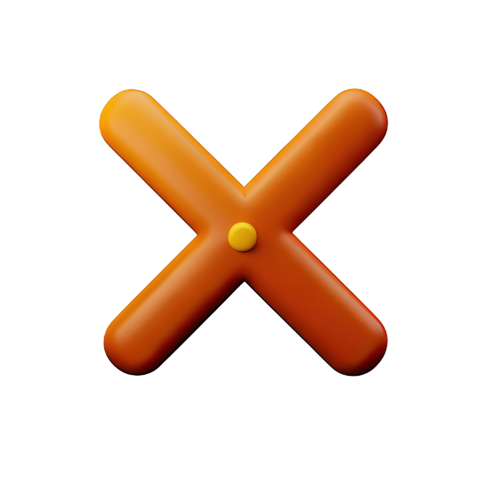 3d icon cross mark png