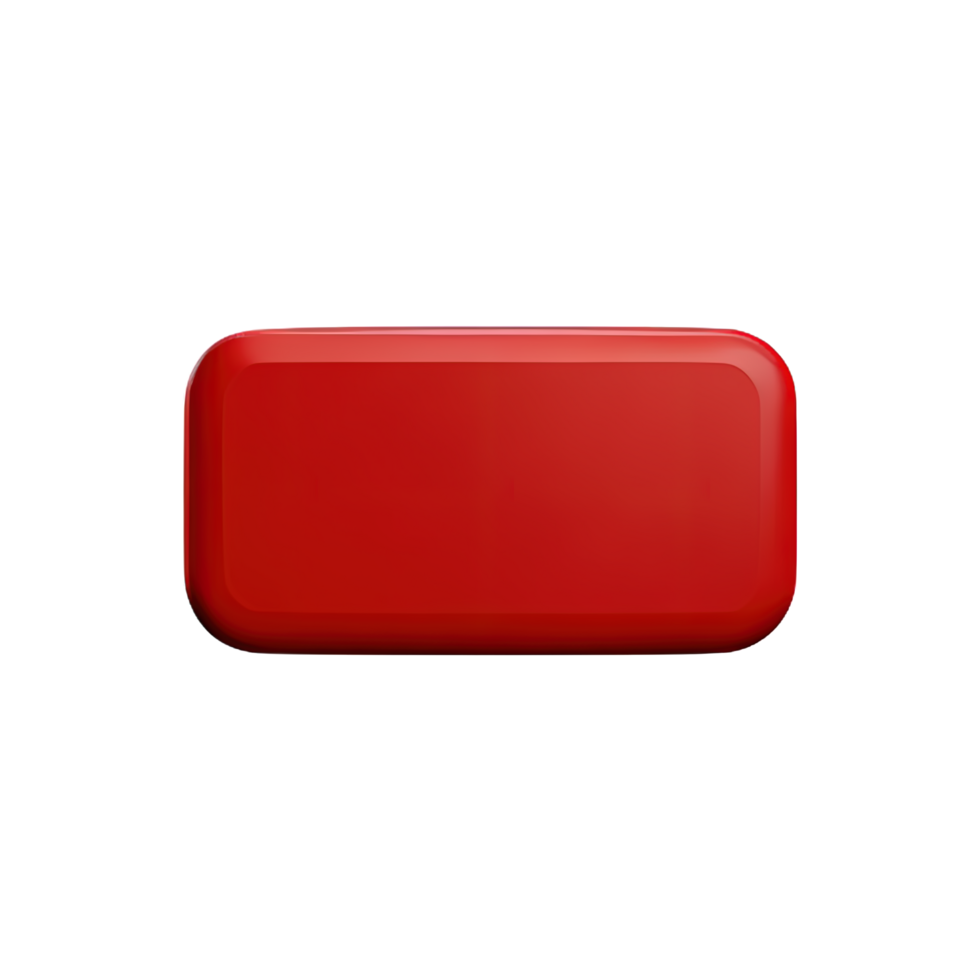 rectangle Button 3d element png