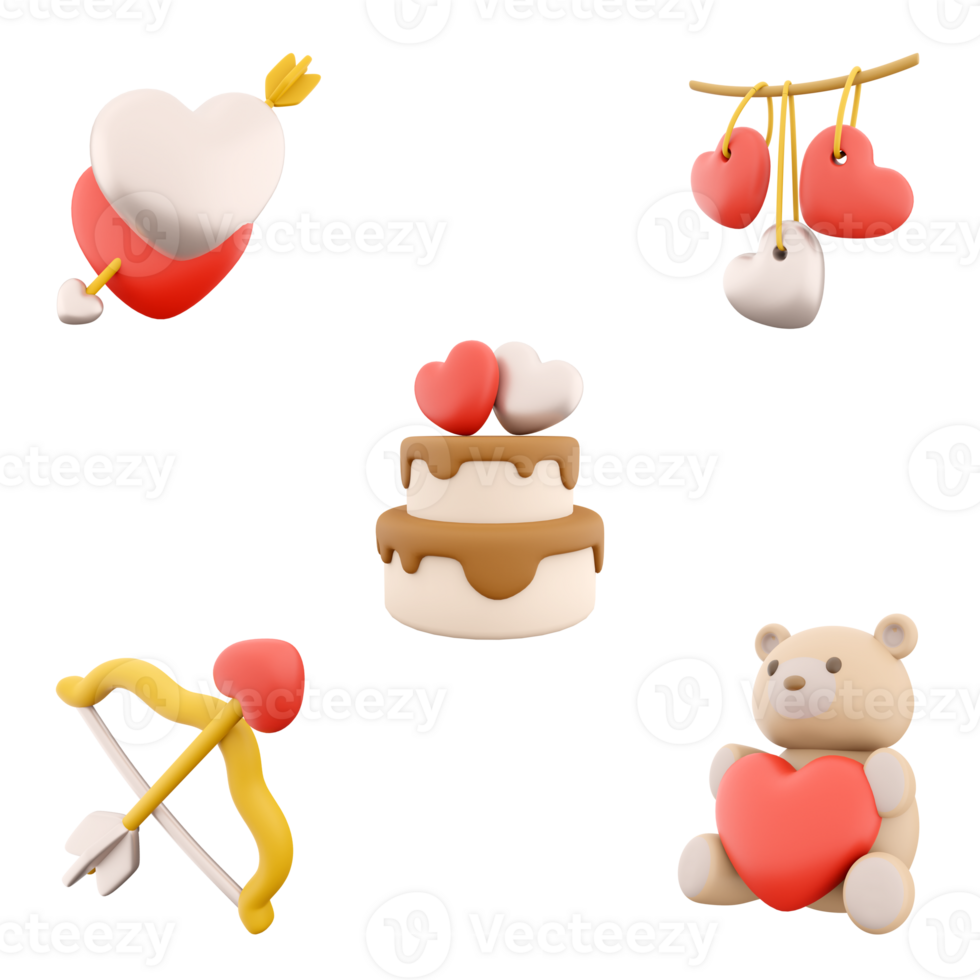 https://static.vecteezy.com/system/resources/previews/025/209/486/non_2x/3d-rendering-cupid-s-arrow-and-bow-hanging-hearts-cake-teddy-bear-icon-set-3d-render-valentines-day-concept-different-positions-icon-set-png.png