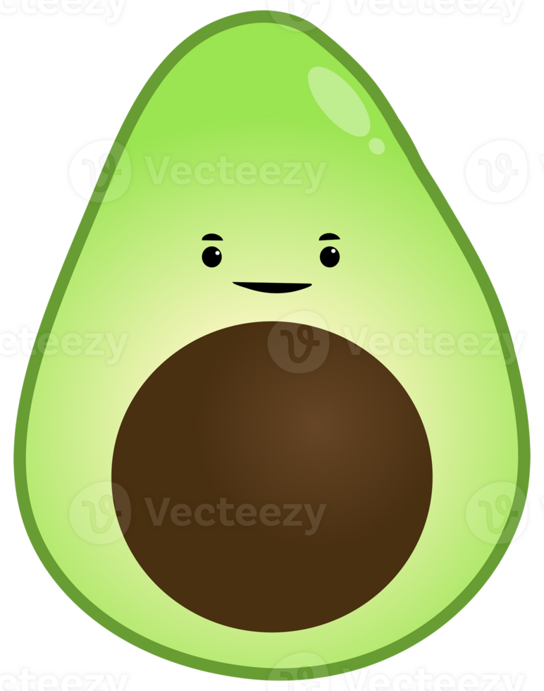 Avocado vegetable Cute png