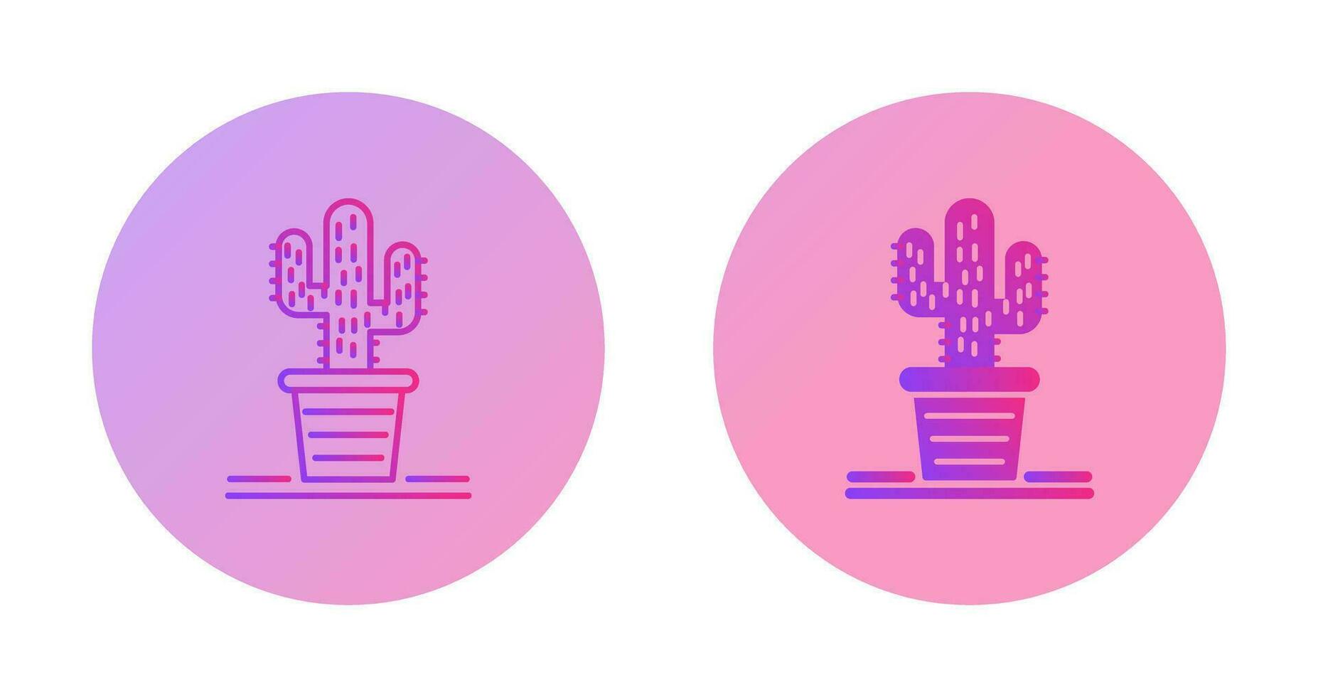 icono de vector de cactus