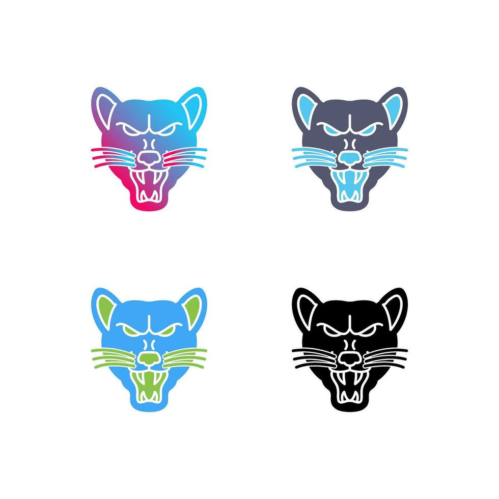 icono de vector de lobo