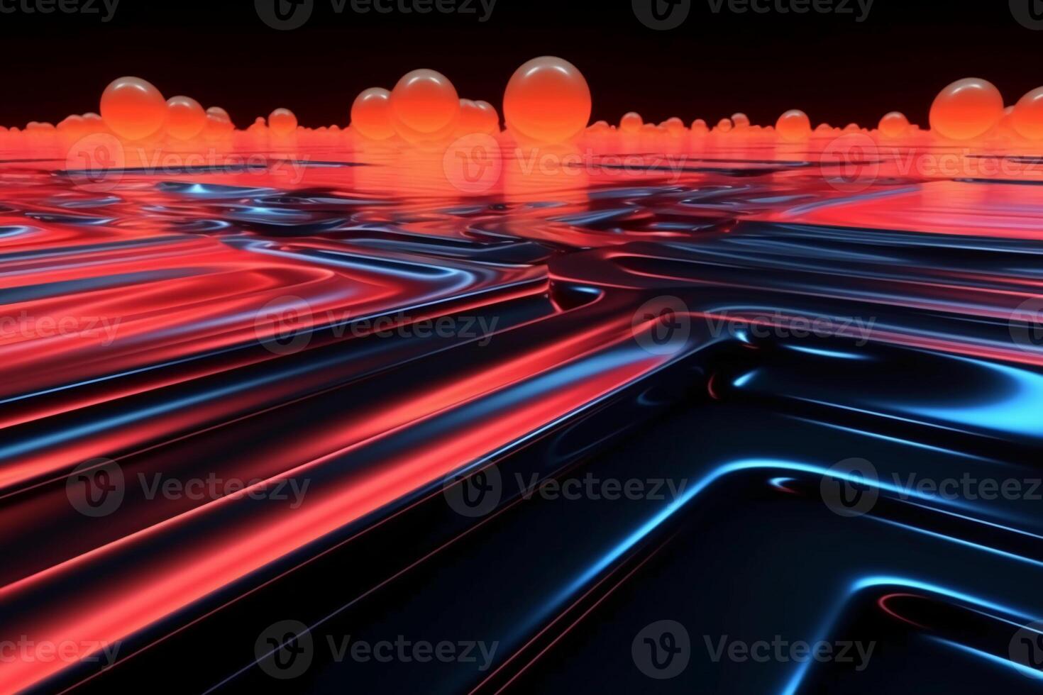 abstract modern space, future virtual metauniverse, starry sky. photo