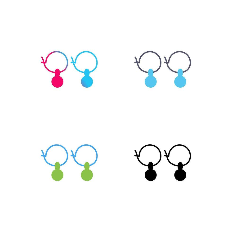 Earrings Vector Icon