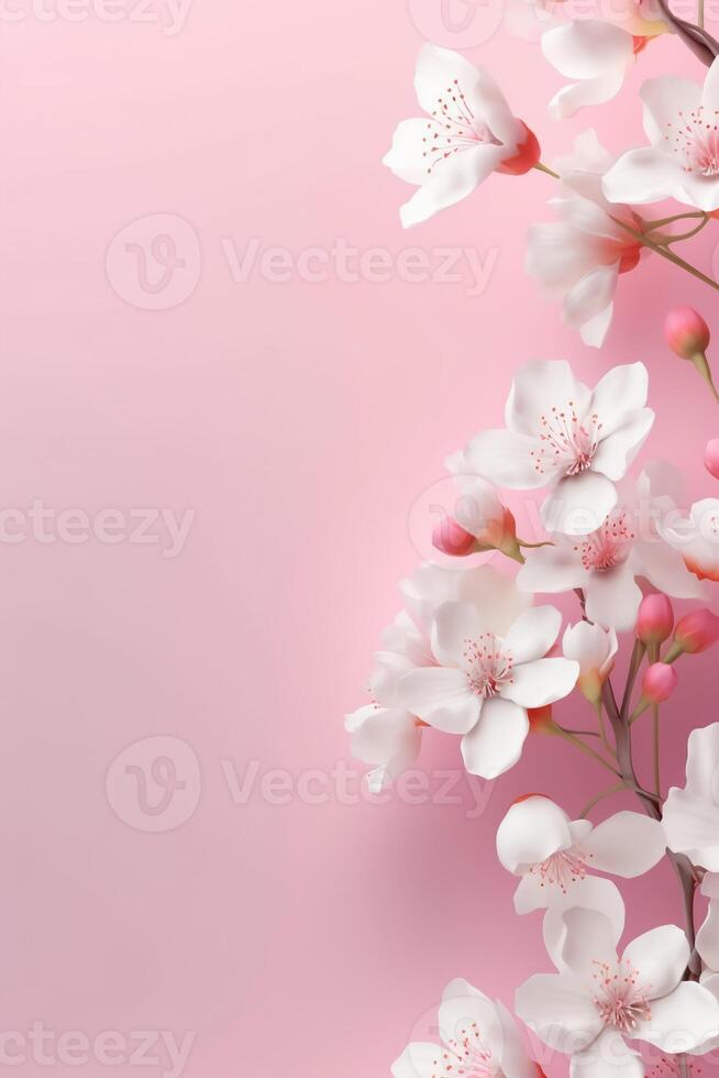 A background of a light pink color gradient with white color. photo