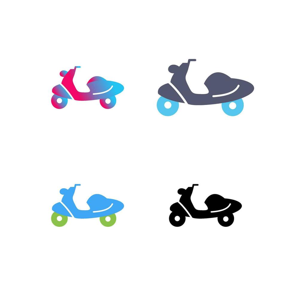 icono de vector de scooter